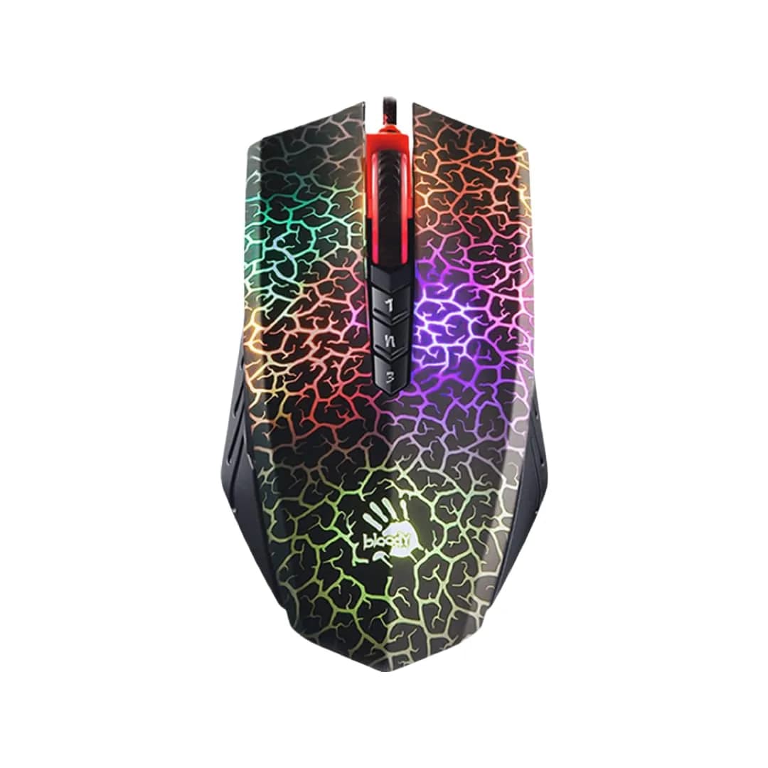 Bloody A70x Optical Gaming Mouse with Light Strike Switch & Scroll, 8000 CPI, 8 Programmable Buttons | Matte Black — A70