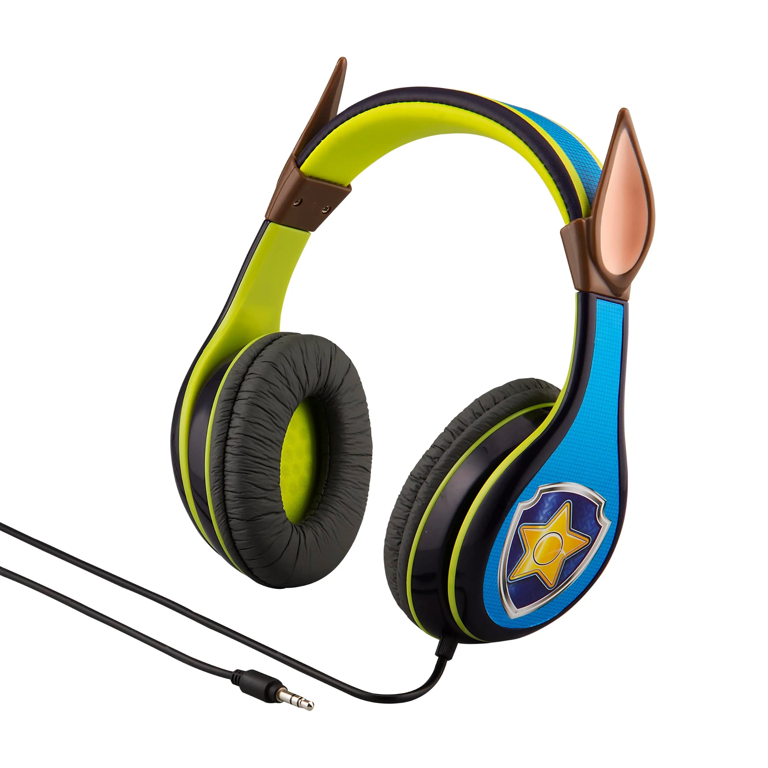 eKids Paw Patrol Chase Kid-Friendly Headphones with Volume Limiting | 3.5mm Jack - main product image