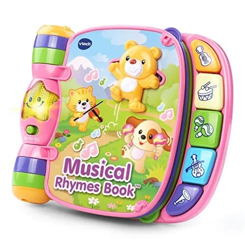 VTech Musical Rhymes Book, Pink | Electronic Learning Toy for 6-36 Months — Pink