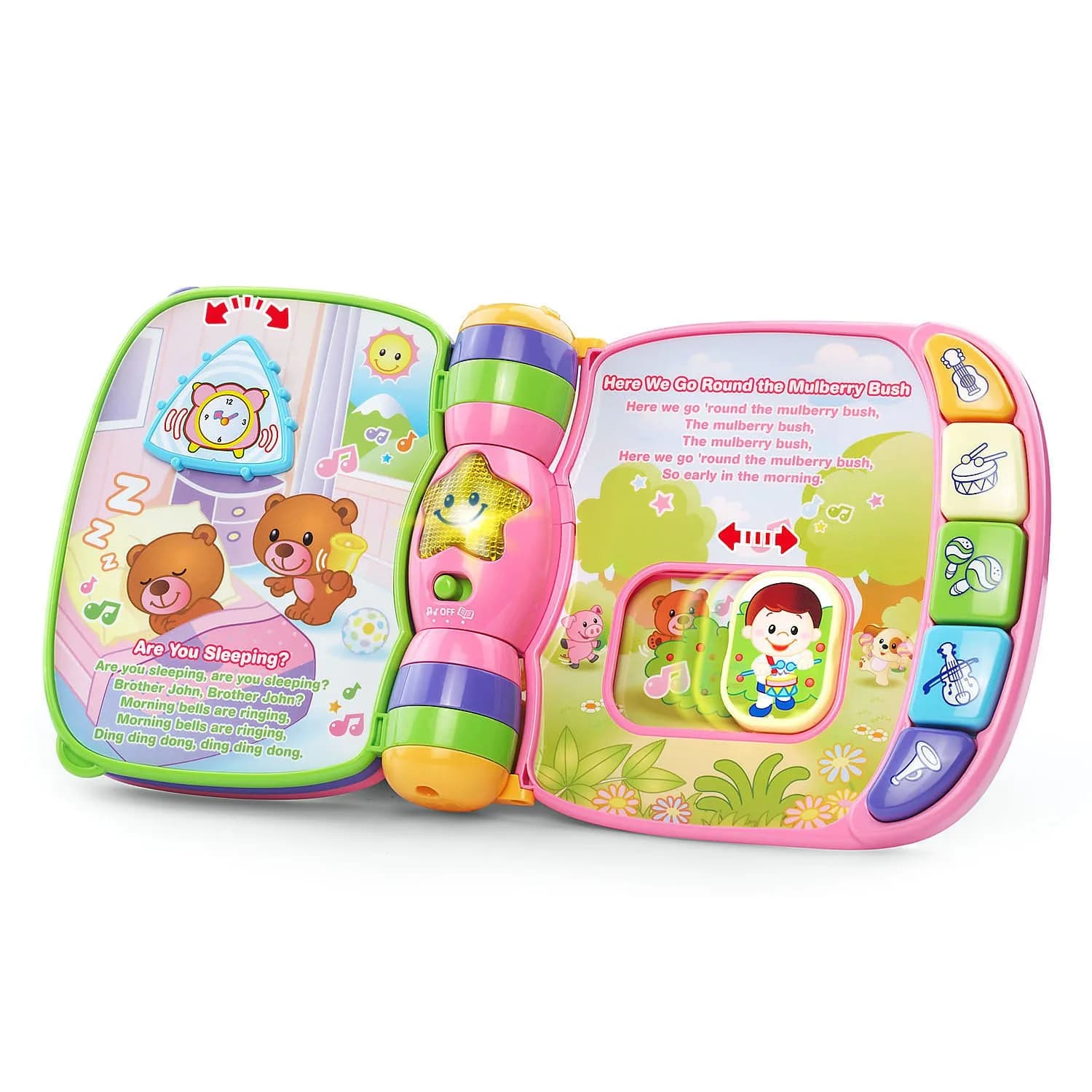 VTech Musical Rhymes Book, Pink | Electronic Learning Toy for 6-36 Months - view 4