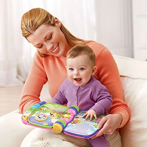 VTech Musical Rhymes Book, Pink | Electronic Learning Toy for 6-36 Months thumbnail 5