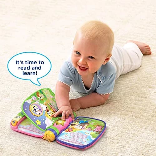 VTech Musical Rhymes Book, Pink | Electronic Learning Toy for 6-36 Months thumbnail 6