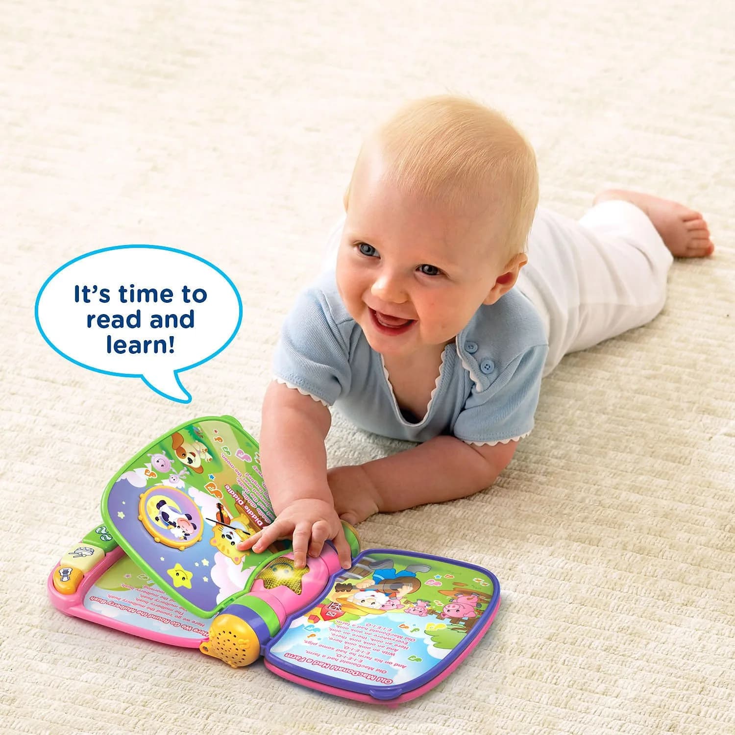 VTech Musical Rhymes Book, Pink | Electronic Learning Toy for 6-36 Months - view 6