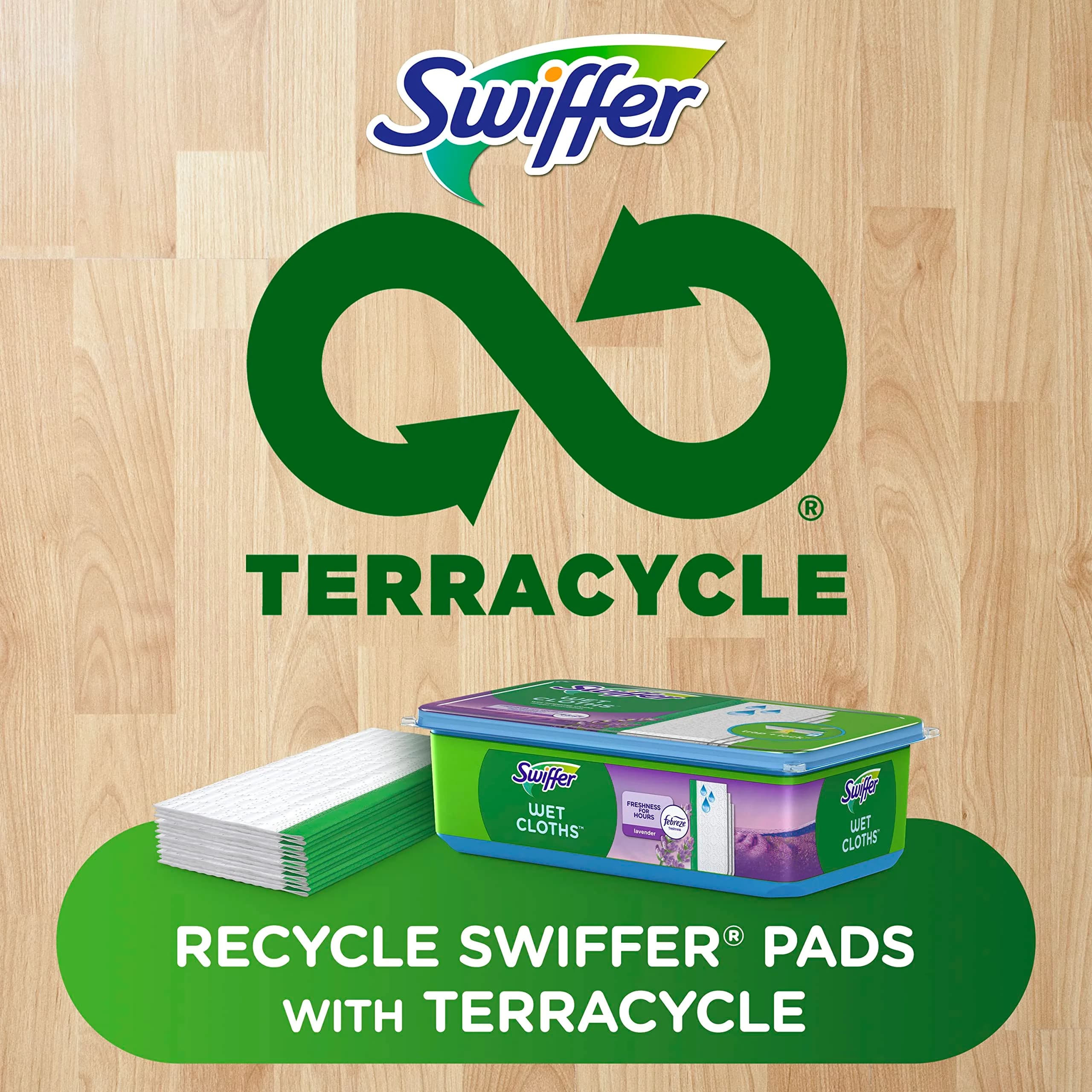Swiffer Sweeper Wet Mopping Cloths Febreze Lavender Scent 36 Count | Deep Cleaning Action for All Finished Floors - view 5
