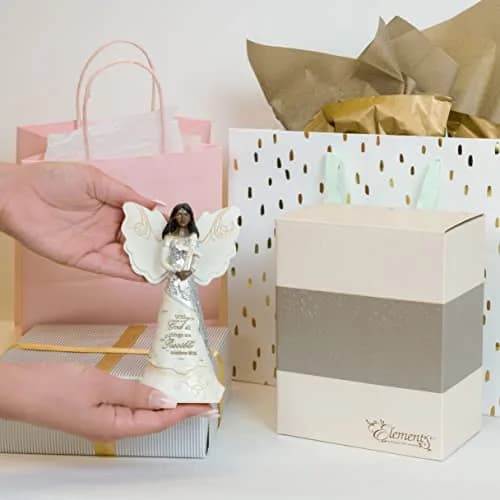 Pavilion Gift Company With God Angel Figurine 16.51 cm (6.5") | Religious Home Décor Accent thumbnail 7