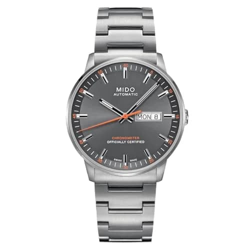MIDO Commander Chronometer Swiss Automatic Watch for Men - 40mm Stainless Steel Case & Bracelet | Elegant & Precise thumbnail 1