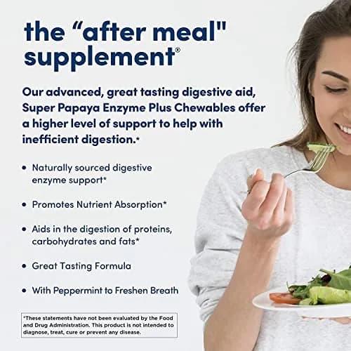 American Health Enzymes Chewable Super Papaya Enzyme Plus 720 Count | Digestive Support for Adults thumbnail 3