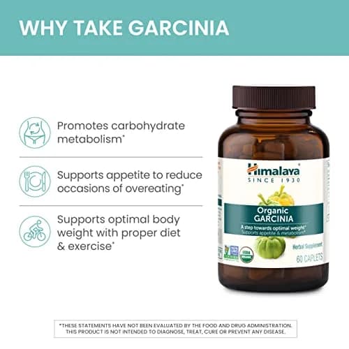 Himalaya Organic Garcinia Cambogia Herbal Supplement 600 mg | Appetite & Lipid Support, USDA Organic, Vegan, 120 Caplets thumbnail 4