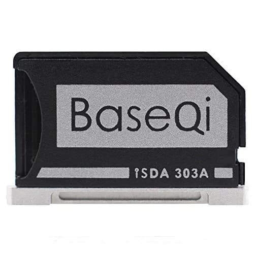 BaseQi Aluminum microSD Adapter for MacBook Pro Retina 13" | Seamless, Compact Storage Expansion thumbnail 1