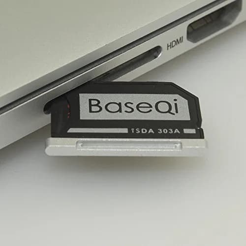 BaseQi Aluminum microSD Adapter for MacBook Pro Retina 13" | Seamless, Compact Storage Expansion thumbnail 3