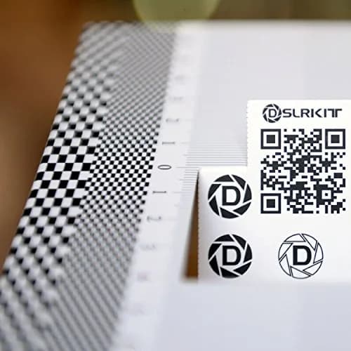 DSLRKIT Lens Focus Calibration Tool Alignment Ruler Folding Card | Precise Auto-Focus Adjustment (70-120 chars) thumbnail 3