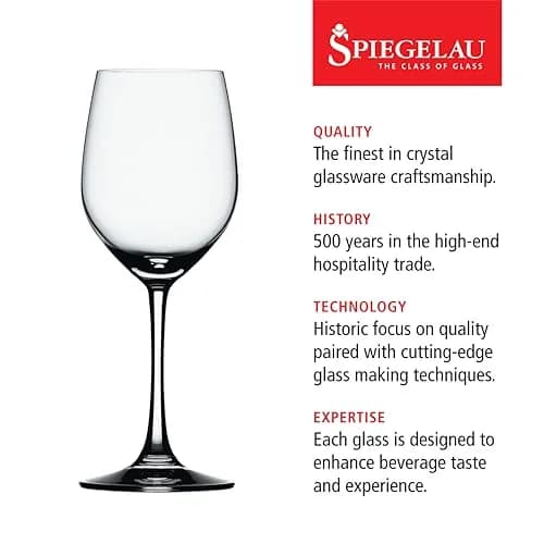 Spiegelau Vino Grande White Wine Glasses Set of 4 | Elegant German-Made Crystal for Chardonnay & Pinot Grigio thumbnail 2