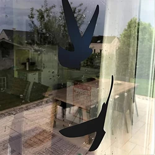 Decooo.be White Bird Strike Prevention Stickers | Set of 17 Silhouettes for Window Glass thumbnail 4
