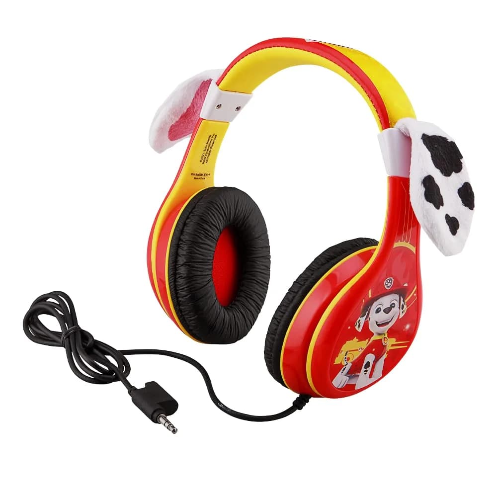 eKids Paw Patrol Marshall Kids Headphones with 3.5mm Jack | Volume Limiting for Safe Listening - main product image