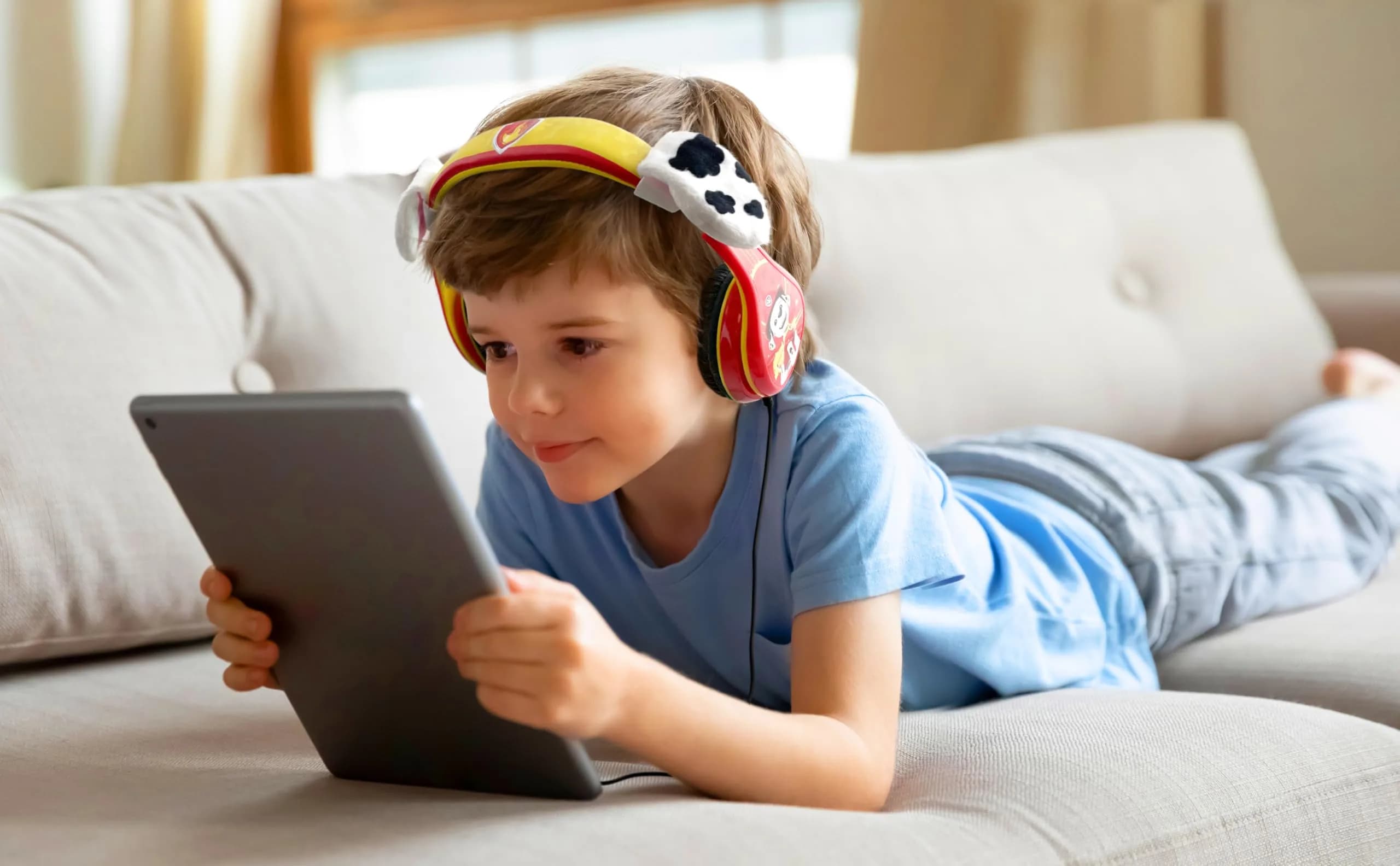 eKids Paw Patrol Marshall Kids Headphones with 3.5mm Jack | Volume Limiting for Safe Listening - view 2