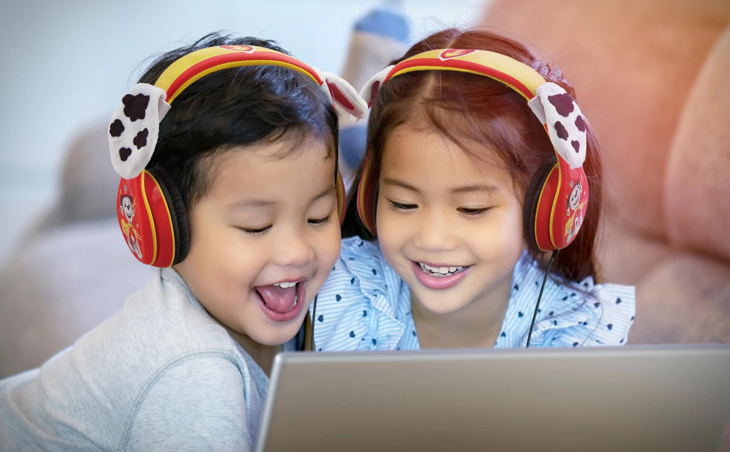 eKids Paw Patrol Marshall Kids Headphones with 3.5mm Jack | Volume Limiting for Safe Listening - view 3