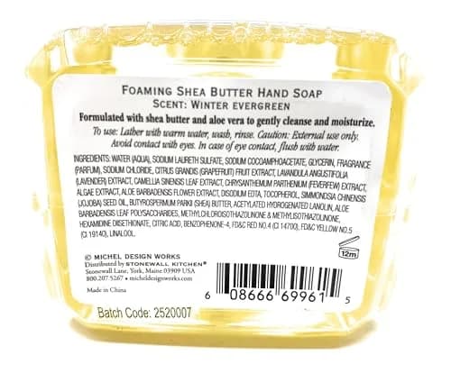 Michel Design Works Foaming Hand Soap, 17.8 oz | Winter's Tale scent, moisturizing, elegant design thumbnail 4