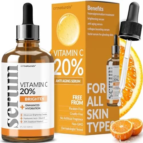 Artnaturals Vitamin C Serum with Hyaluronic Acid 1 fl oz | Anti-Aging & Hydrating thumbnail 1