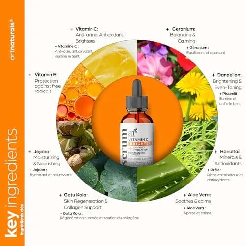 Artnaturals Vitamin C Serum with Hyaluronic Acid 1 fl oz | Anti-Aging & Hydrating thumbnail 6