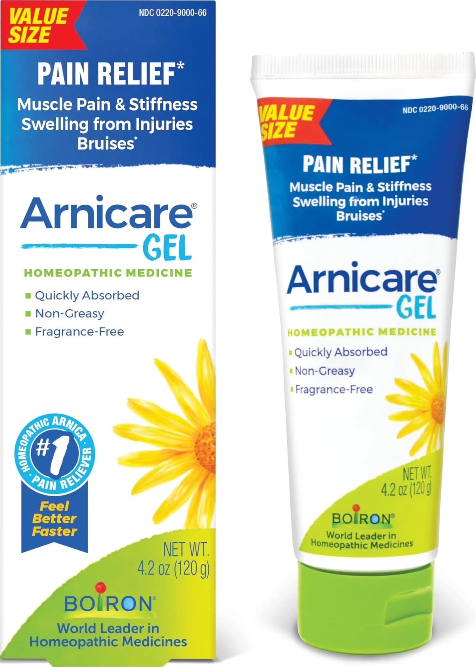 Boiron Arnicare Gel 4.2 oz | Homeopathic Muscle & Joint Pain Relief - main product image
