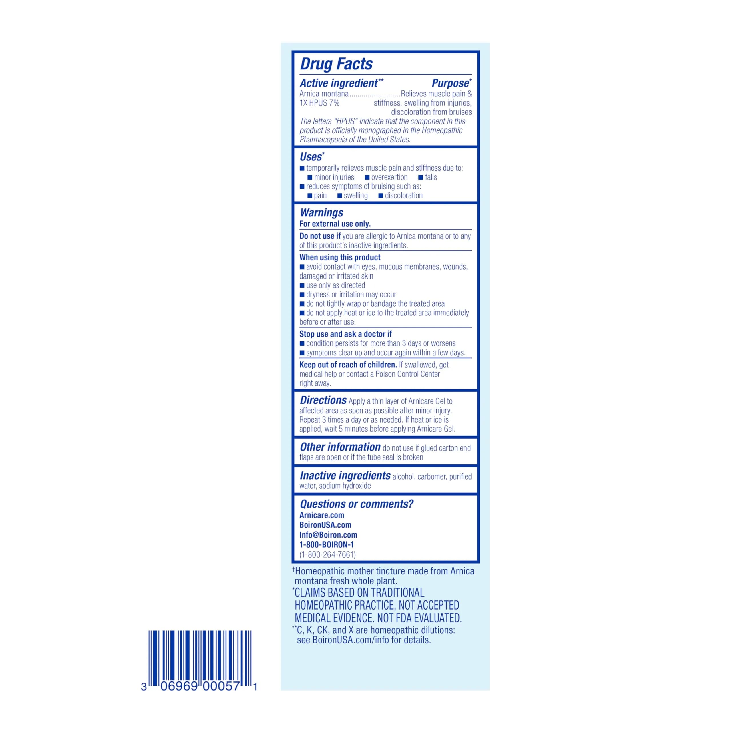 Boiron Arnicare Gel for Joint Pain, Muscle Pain, Soreness, and Swelling - 4.2 oz - view 7