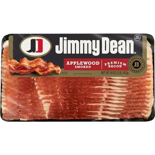 Jimmy Dean Premium Bacon Applewood Smoked | Crispy, High-Quality Breakfast Bacon thumbnail 2