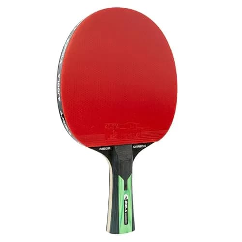 JOOLA Carbon Mega Table Tennis Bat - Multi-Colour | High-Speed Carbon Fiber, ITTF-Approved Rubber, Professional Control (70-120 chars) thumbnail 1