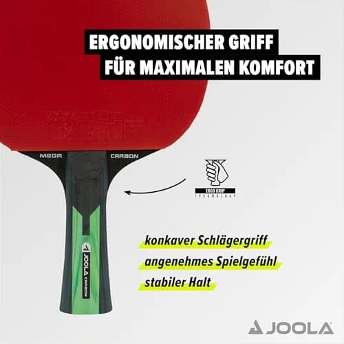 JOOLA Carbon Mega Table Tennis Bat - Multi-Colour | High-Speed Carbon Fiber, ITTF-Approved Rubber, Professional Control (70-120 chars) thumbnail 4