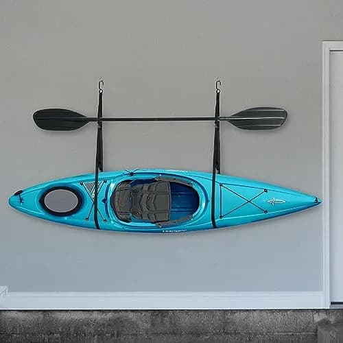 RAD Sportz Single Kayak Rack - 55 lb (25 kg) Capacity Wall or Ceiling Storage Straps | Adjustable Kayak Hanger thumbnail 6