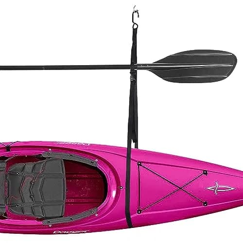 RAD Sportz Single Kayak Rack - 55 lb (25 kg) Capacity Wall or Ceiling Storage Straps | Adjustable Kayak Hanger thumbnail 7