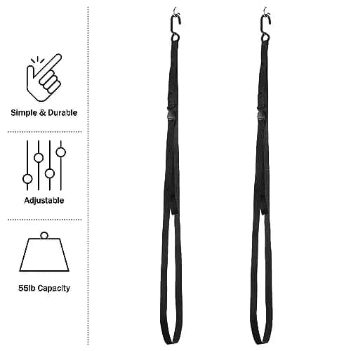 RAD Sportz Single Kayak Rack - 55 lb (25 kg) Capacity Wall or Ceiling Storage Straps | Adjustable Kayak Hanger thumbnail 3