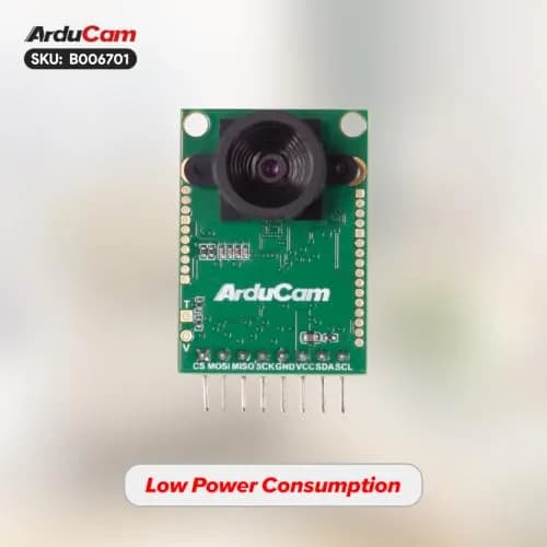 Arducam Mini Module Camera Shield with OV2640 2 Megapixels Lens | Compatible with Arduino UNO Mega2560 & Raspberry Pi Pico thumbnail 3