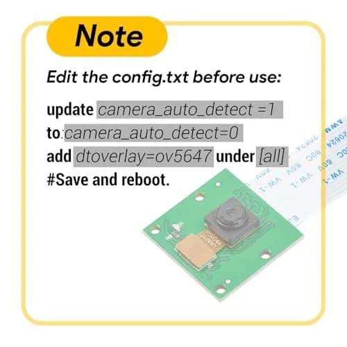 Arducam 5MP Camera for Raspberry Pi | 1080P HD OV5647 Module, Fixed Focus, 25mm Compact thumbnail 2