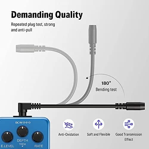Donner DPA-1 9V DC 1A Power Supply Adapter with 5-Way Daisy Chain Cable | Powers Keyboards & Guitar Pedals thumbnail 6