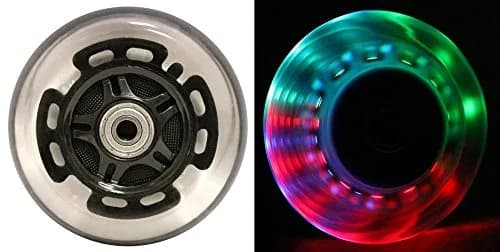 TGM Skateboards Light Up Scooter Wheels with ABEC 9 Bearings 100mm | Bright, Smooth & Fast thumbnail 1