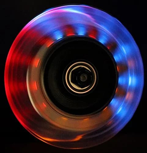 TGM Skateboards Light Up Scooter Wheels with ABEC 9 Bearings 100mm | Bright, Smooth & Fast thumbnail 2