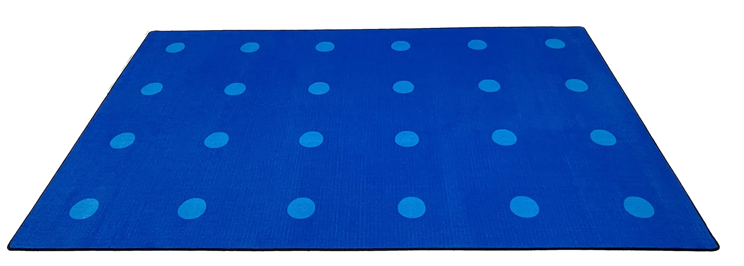 KidCarpet.com Classroom Rug 6' x 8'6" Blue on Blue | Durable Educational Carpet — Blue on Blue