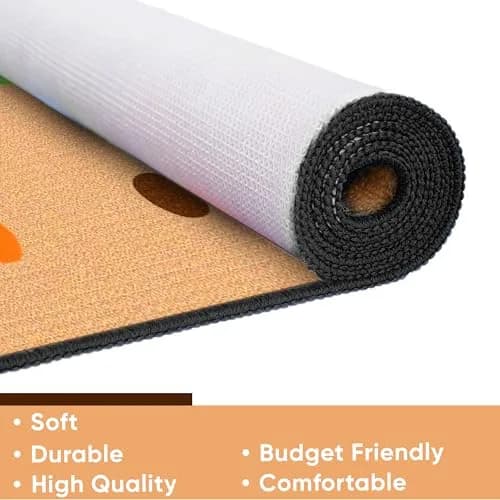 KIDCARPET.COM KidCarpet On The Spot Classroom Seating Rug, 6' x 8'6" Jungle Colors on Tan | Durable, Safety-Approved Classroom Rug thumbnail 5