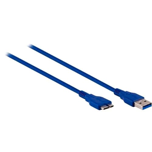 Ativa Blue Micro USB 3.0 Cable 2.74m (6ft) | 5Gbps Data Transfer thumbnail 1