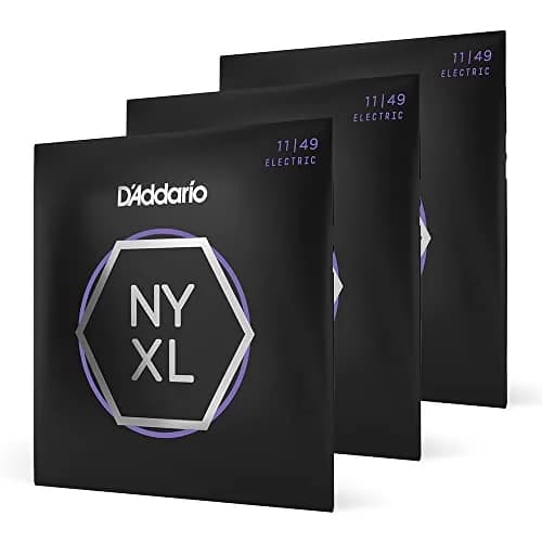 D'Addario NYXL1149-3P Electric Guitar Strings, Medium 11-49 Gauge, 3 Sets | Enhanced Tuning Stability & Mid-Range Presence thumbnail 1