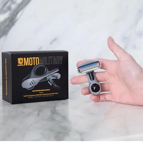 HeadBlade LE Moto Men's Head Shaving Razor - Military - Revolutionary Dual Active Suspension | 1 Count (Pack of 1) thumbnail 4