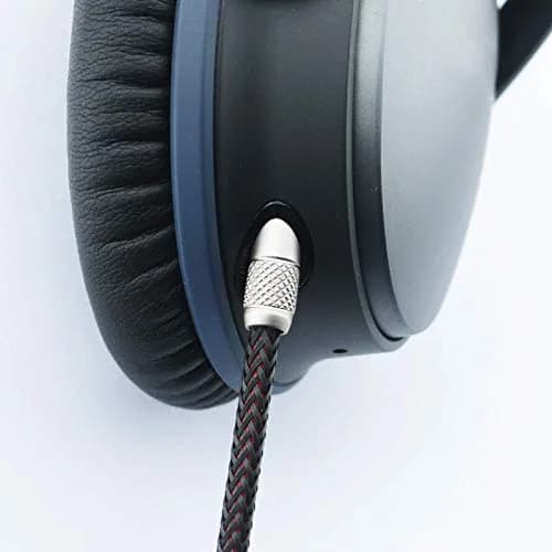 NewFantasia Replacement Audio Upgrade Cable Compatible with Bose QuietComfort 25, QC35 II, QC45, 1.2meters/4feet | Braided Tangle-Free thumbnail 4