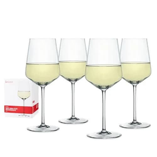 Spiegelau Style Crystal White Wine Glasses Set of 4 | Elegant Lead-Free Crystal, 15.5 oz, Perfect for Dinner & Gifts thumbnail 1