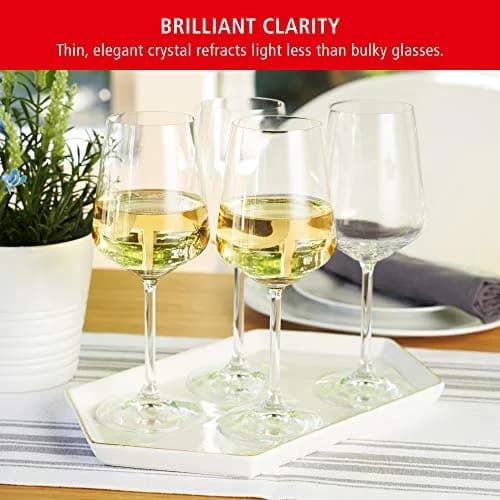 Spiegelau Style Crystal White Wine Glasses Set of 4 | Elegant Lead-Free Crystal, 15.5 oz, Perfect for Dinner & Gifts thumbnail 3