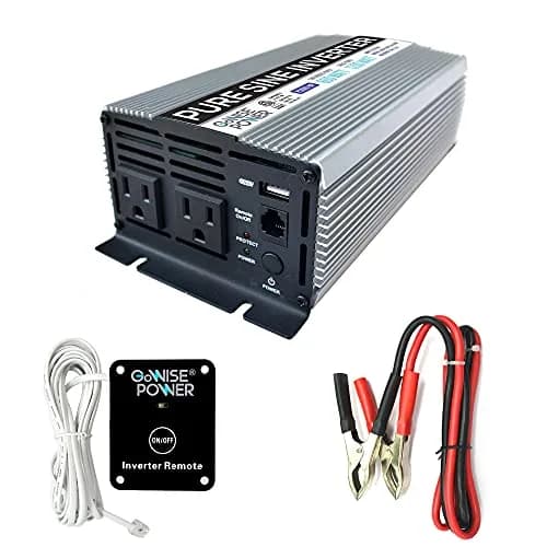 GoWISE Power 600W Pure Sine Wave Inverter 12V DC to 115V AC | Compact, Efficient Emergency Power thumbnail 1