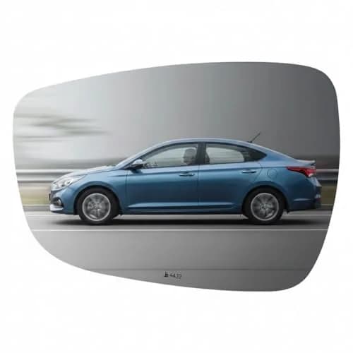 Burco 4432 Flat Driver Side View Non-Heated Mirror Glass | OEM# 87611R300 Fits Hyundai Accent 2011-2017 thumbnail 1