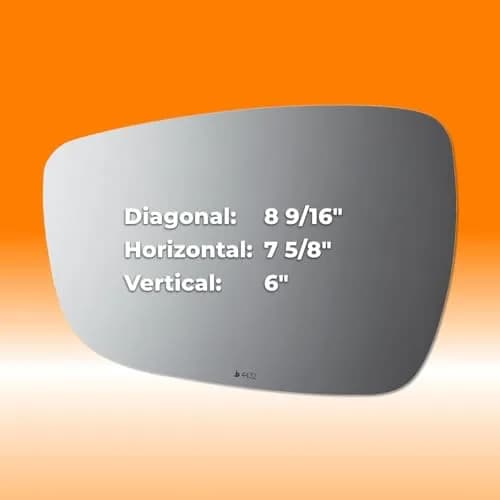 Burco 4432 Flat Driver Side View Non-Heated Mirror Glass | OEM# 87611R300 Fits Hyundai Accent 2011-2017 thumbnail 4