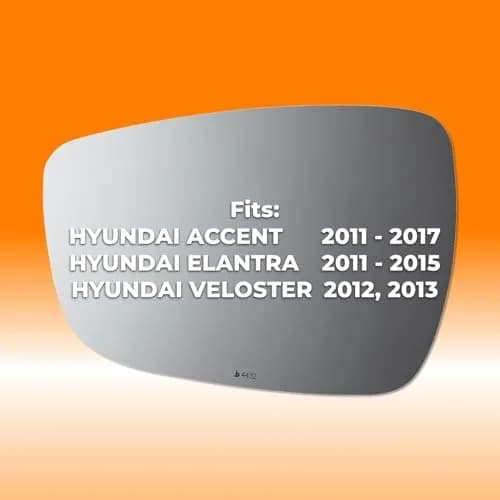 Burco 4432 Flat Driver Side View Non-Heated Mirror Glass | OEM# 87611R300 Fits Hyundai Accent 2011-2017 thumbnail 3