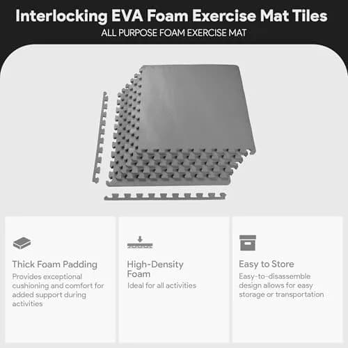 BalanceFrom Puzzle Exercise Mat 1/2-inch Thick | Non-Slip Foam Floor for Home & Gym thumbnail 2