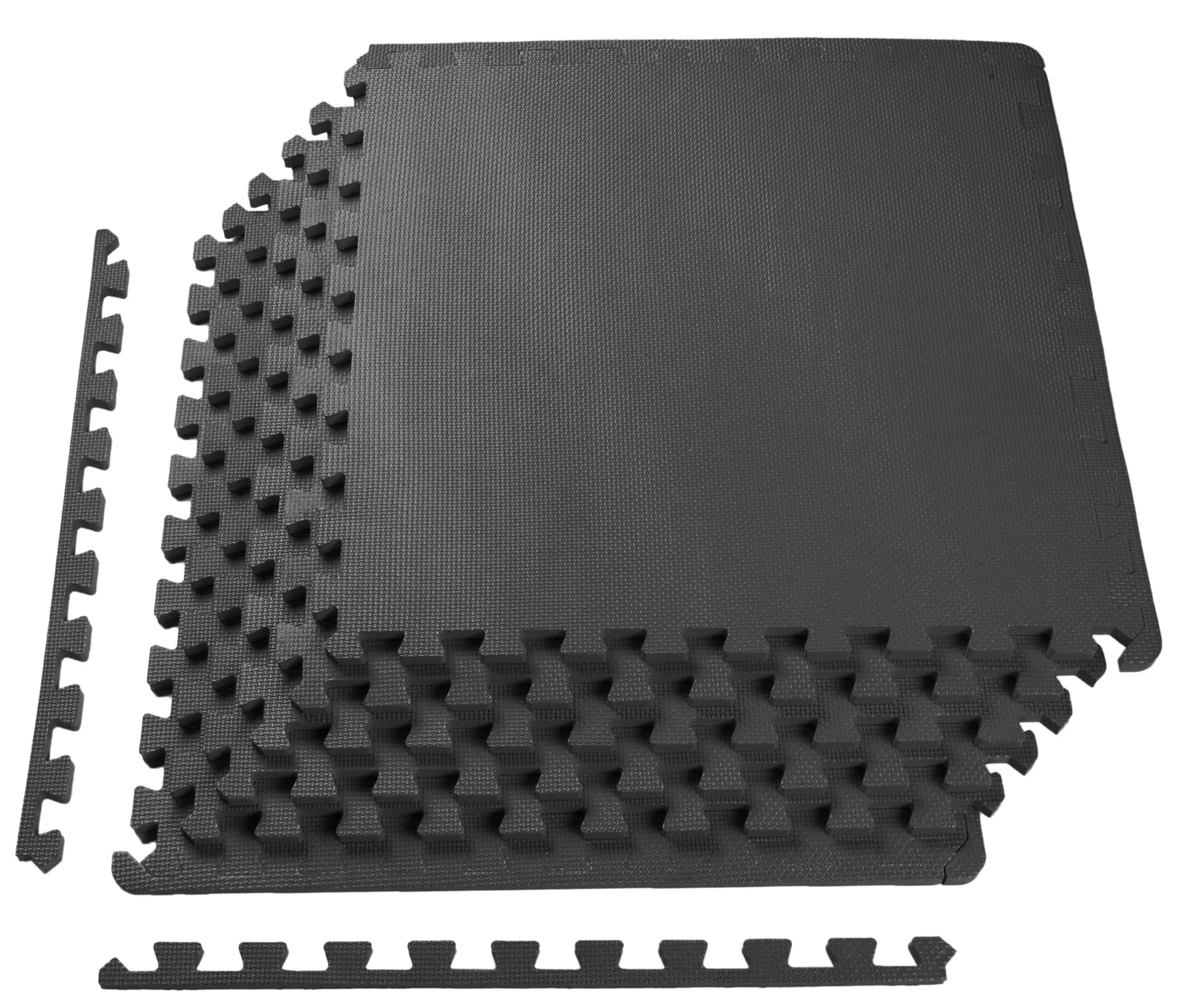 BalanceFrom Puzzle Exercise Mat 1/2" Thick | Non-Slip Foam Floor for Home Gym